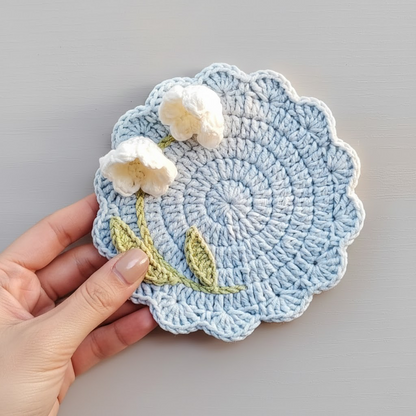 Bloom Lily Coaster Crochet Pattern