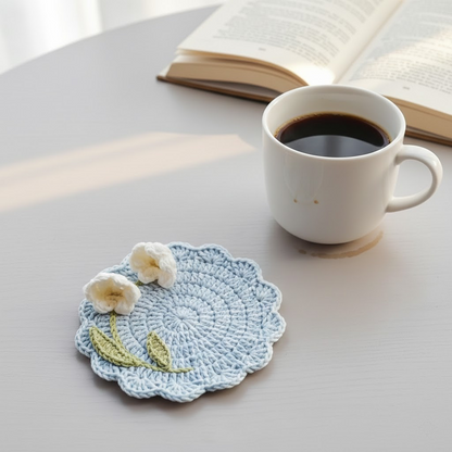 Bloom Lily Coaster Crochet Pattern